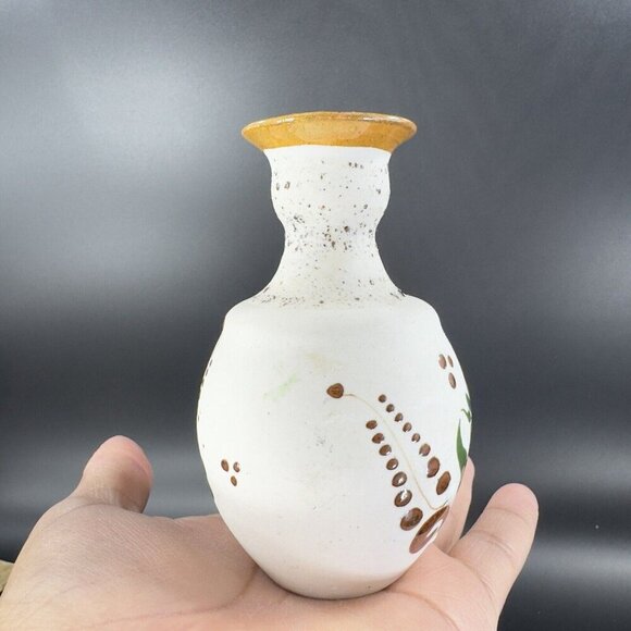 Mexico Folk Art Pottery Vase Tonala Talavera Ceramic Hand Painted Stoneware VTG - Picture 11 of 16